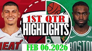 Boston Celtics Vs Miami Heat 1St Qtr Feb 06.2025 Highlights Nba Highlight