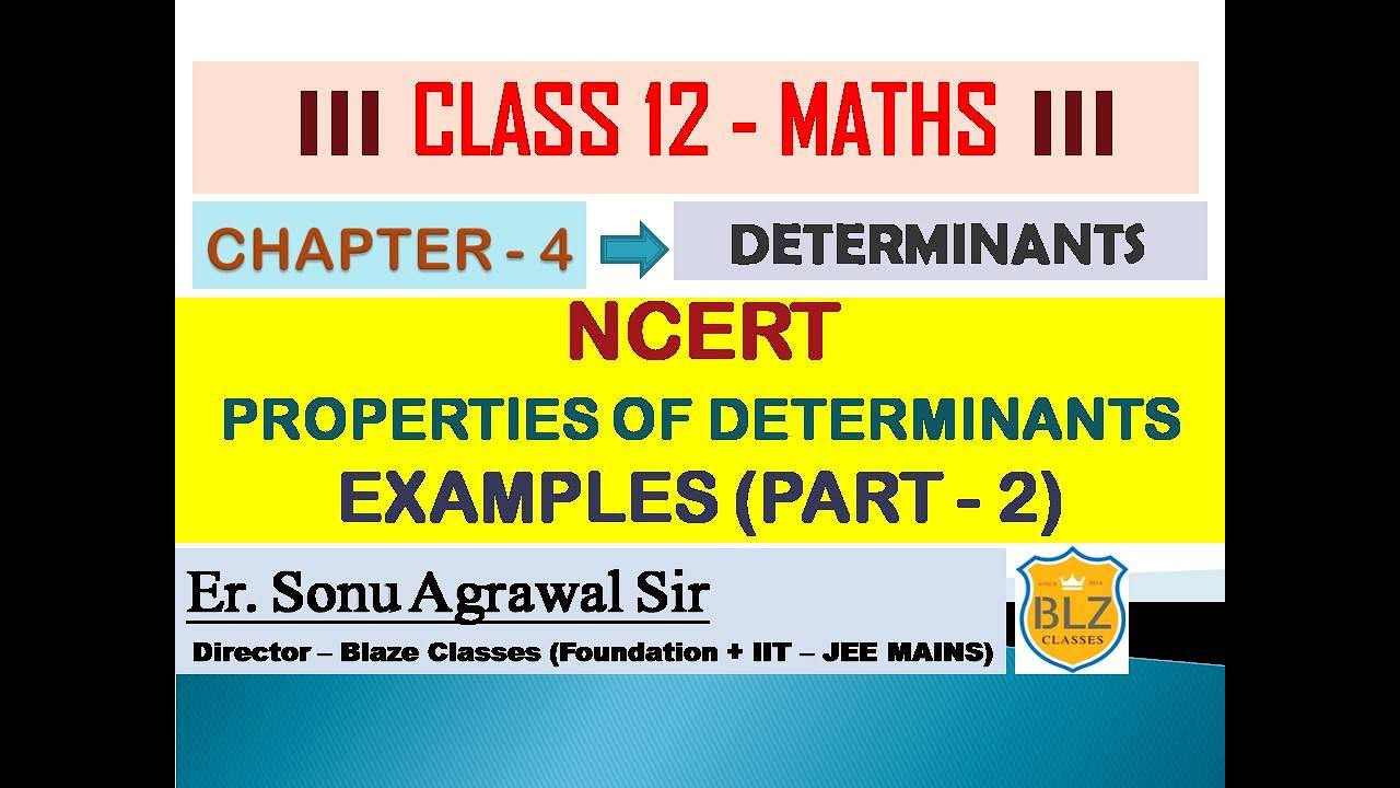 case study determinants class 12