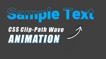 Wave Animation Inside Text using CSS and Clip Path
