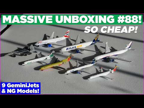 9 RARE GEMINIJETS MODEL UNBOXING! | Massive Unboxing #88