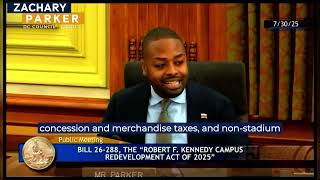 CM Parker's Statement at RFK Redevelopment Hearing