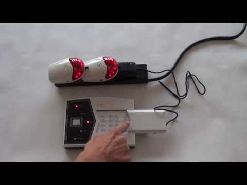 How To Activate Wireless Indoor Strobe Siren ? - S Model -   Www-aasalarm-com-