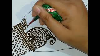 Haryali Teej Special Mehndi Design on Paper Hand| Full Hand Heena| Easy Mehndi Design|मेहंदी #mehndi