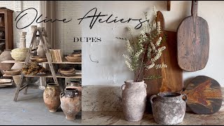 Olive Ateliers DUPES  bread boards, papermâché, vases... oh my!