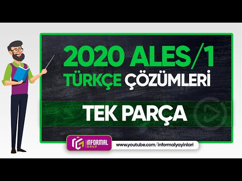 2020 ALES/1 Türkçe Çıkmış Sorular ve Çözümleri | Çıkmış Sorular