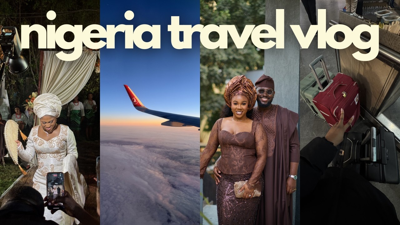 TRAVEL WITH ME TO NIGERIA AFTER 3 YEARS| My friend's wedding, CHAOTIC flight, visiting Lagos & Abuja