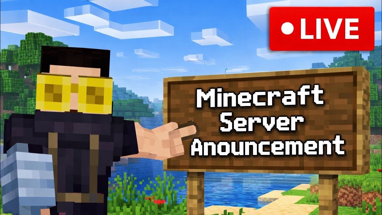 My Own Minecraft Public Server of Mcpe Live stream join for free - YouTube