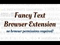Fancy Text - Font Changer chrome extension