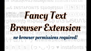 Fancy Text Browser Extension - Font Changer - instafonts.io screenshot 1