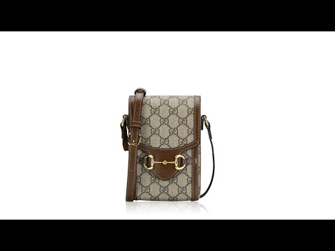 Gucci GG Supreme 1955 Horsebit Mini Crossbody Beige Brown Sugar Gucci GG Supreme 1955 Horsebit Mini Crossbody Beige Brown Sugar
