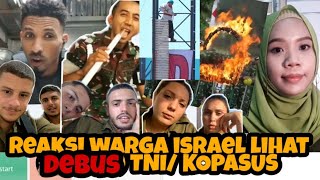 REAKSI WARGA ISRAEL DAN PALESTINA MELIHAT AKSI TNI (DEBUS) - OME TV INTERNATIONAL