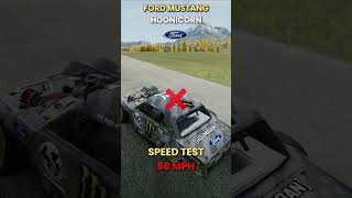 Ford Mustang Hoonicorn vs Giant Pothole at 150 MPH 💥 #beamng #crashtest