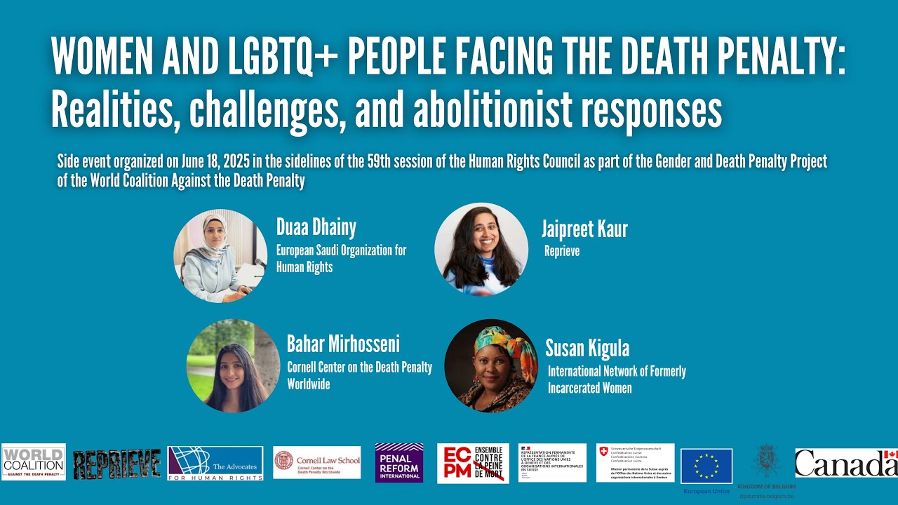 HRC 59: Women and LGBTQ+ people facing capital punishment
