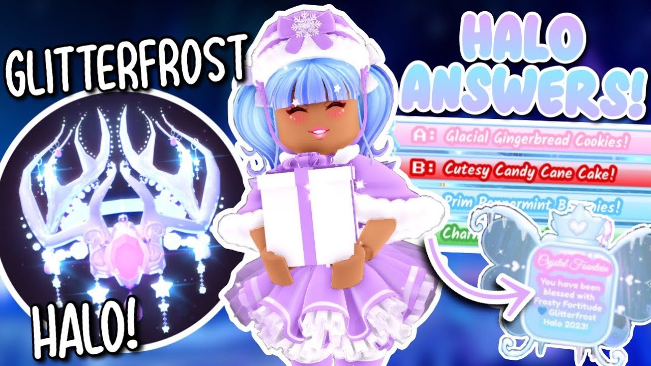 Royale High Halo Answers - Winter Halo Glitterfrost December 2023 