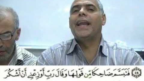 إملاء سورة  النمل الآيات من 17إلى 22