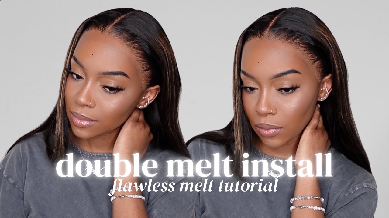 NEW Double Melt Method Wig Install Tutorial ft. MyFirstWig | Do This Instead of Plucking Your Lace!!