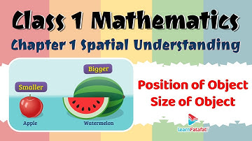 Spatial Understanding Maths - Position and Size of Objects | Class 1 Shapes and Spaces -LearnFatafat