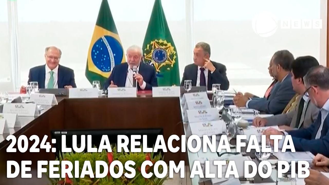 Lula relaciona falta de feriados em 2024 com alta do PIB