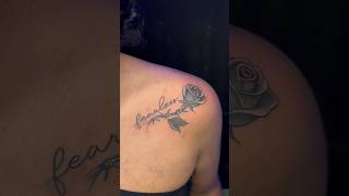 Rose tattoo fearless #tattoo #abtattoos