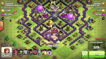 best TH8 Dark Elixir Farming base 2 defence clip