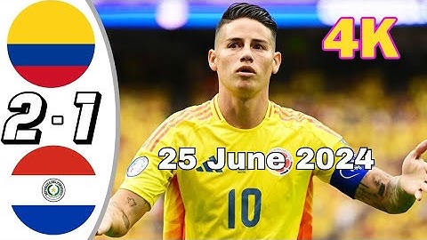 Colombia vs Paraguay 2-1 Highlights & All Goals | Copa America 2024 4K