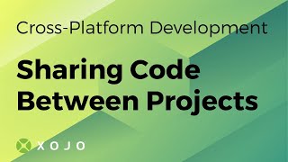 Sharing Code Between Projects