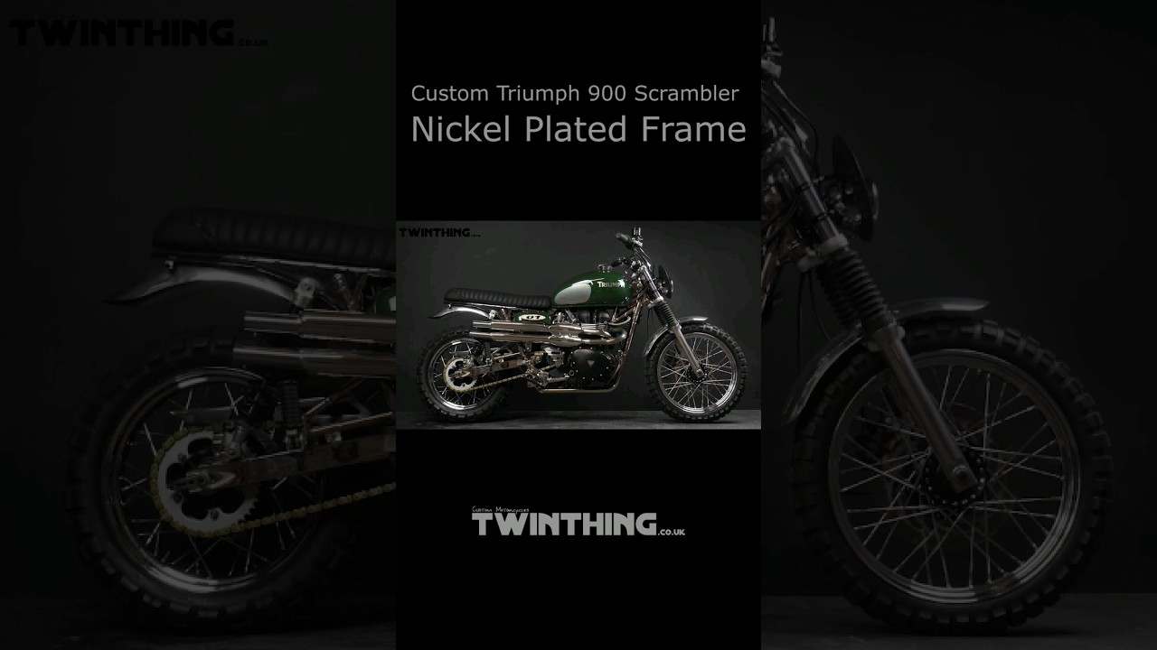 Nickel Plated #customized #bike #triumph #scrambler900 #custombikes #rideinstyle