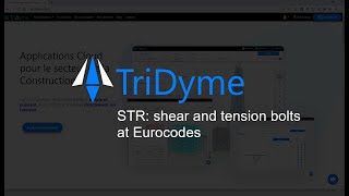 TriDyme: Application STR | Shear and Tension Bolts at Eurocodes screenshot 2