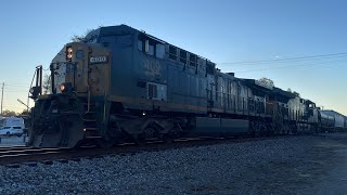 CSX 409 leads manifest in Folkston Georgia