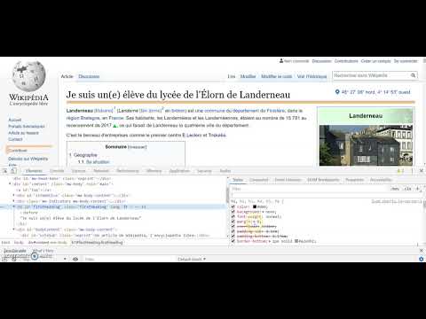TP  SNT - HTML/CSS   inspecteur de document