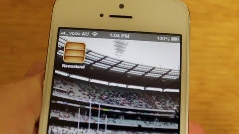 How To Hide the NewsStand Icon from your iPhone