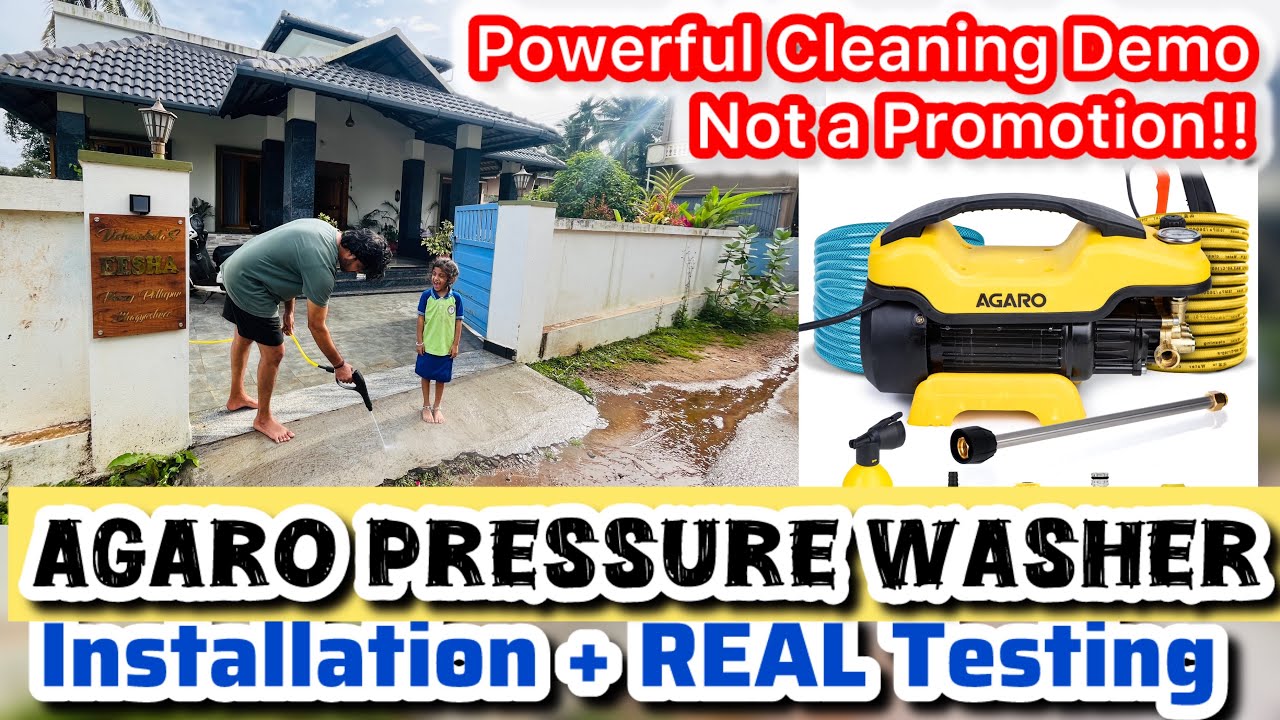 Does it Really Work? Agaro Pressure Washer - Installation & REAL test in my home - Honest Review 