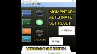 Got2000 Hmi Switch  Momentary Alternate Set And Reset hmi shorts mitsubishi short