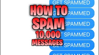 HOW TO SPAM 10,000 MESSAGES (2021) (Checkra1n) screenshot 1