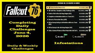 Completing Daily Challenges For June 4, 2026 - Fallout 76 Daily Challenges Guide - Infestations