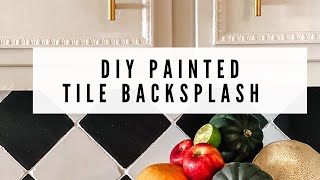 How to Paint your Kitchen Tile Backsplash | Tracey's Fancy