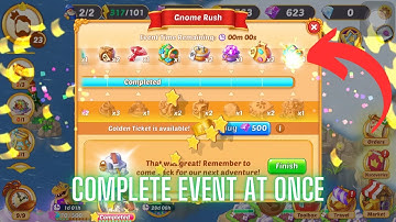 Gnome Rush event complete at once | how I can do this EverMerge gameplay