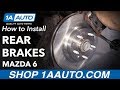 How to Install Rear Brake Pads Rotors 2006-13 Mazda 6