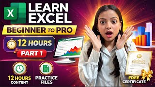 🔥 Complete Excel Masterclass 📊🚀 | Beginner to Pro in One Shot!