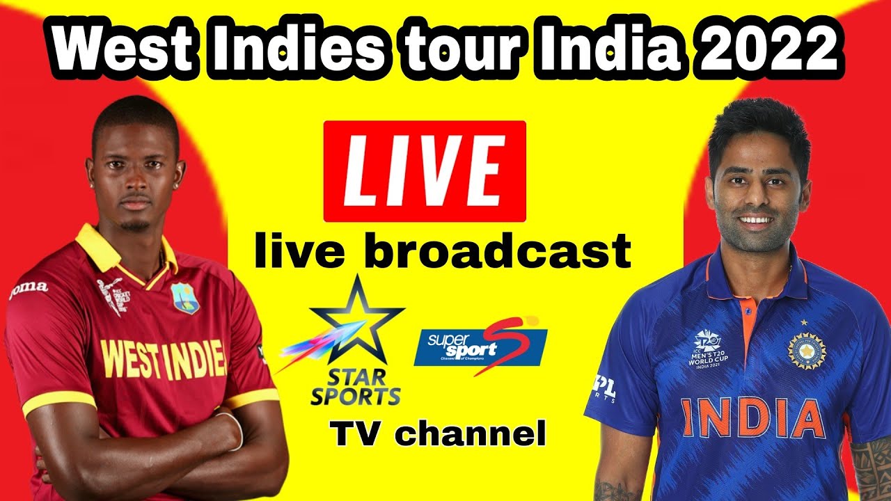 India Vs West Indies live broadcast TV channel list and match details