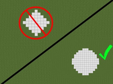 How to make a PERFECT CIRCLE in Minecraft! - YouTube