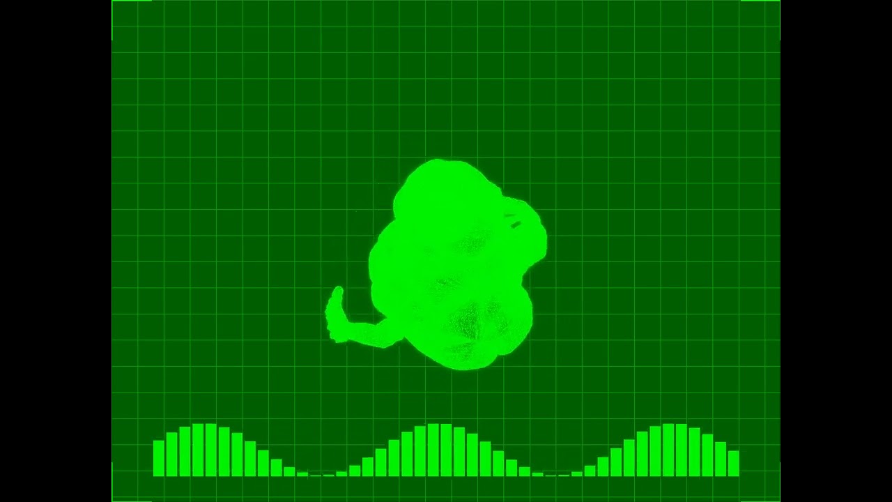 Ghostbusters Slimer 3D mesh Rotation video