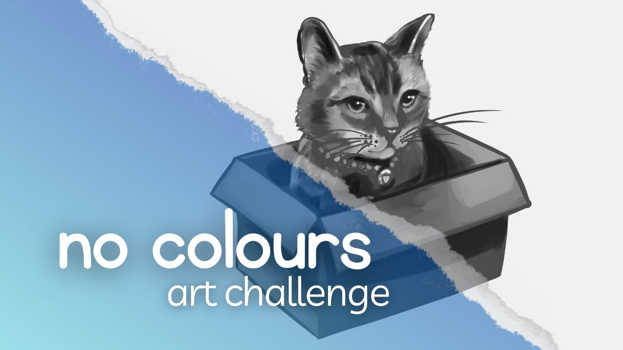 painting without knowing the colours - digital art challenge - YouTube