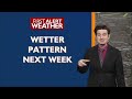 Blustery with very dry fuels Friday through Sunday, wetter pattern next week