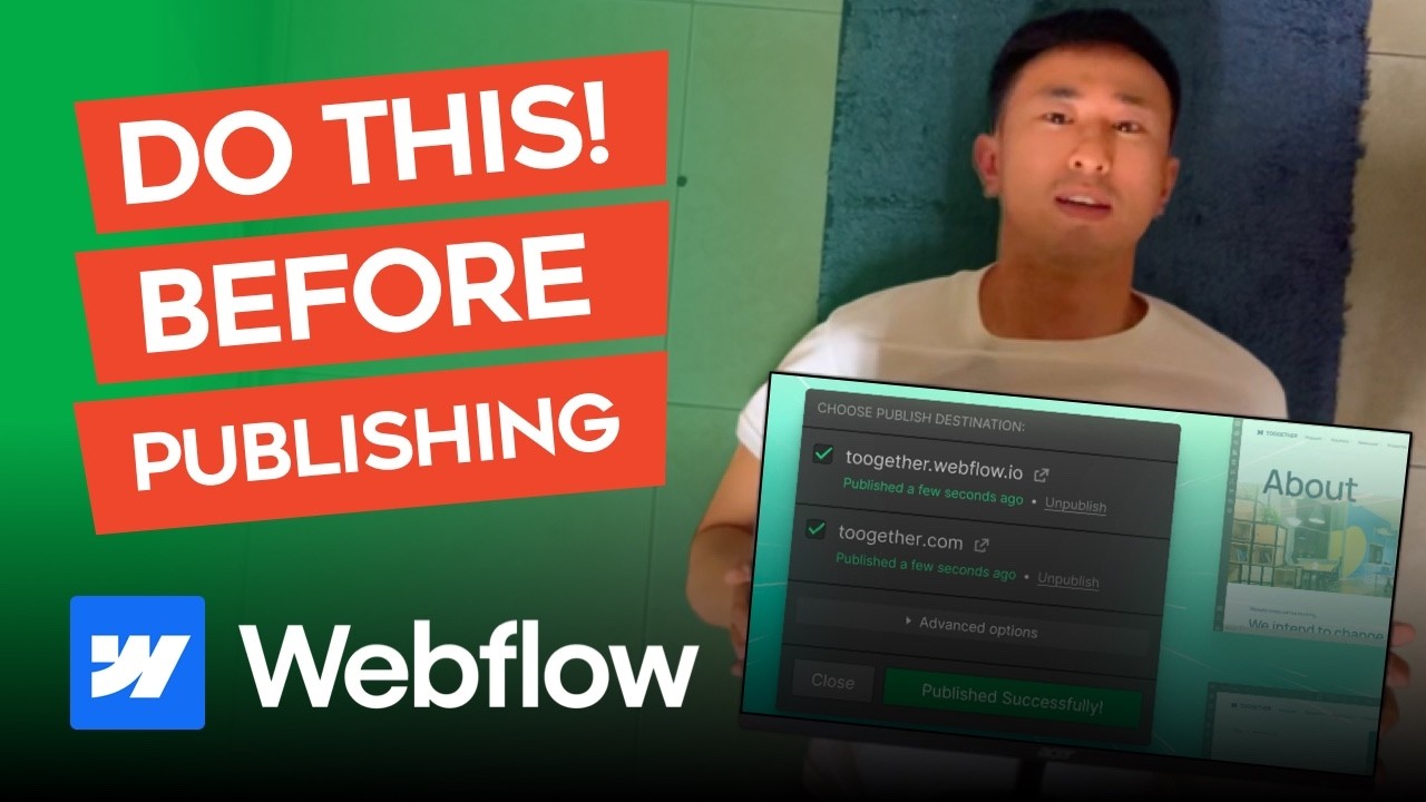 Контрольный список для запуска Webflow: 10 шагов перед публикацией.