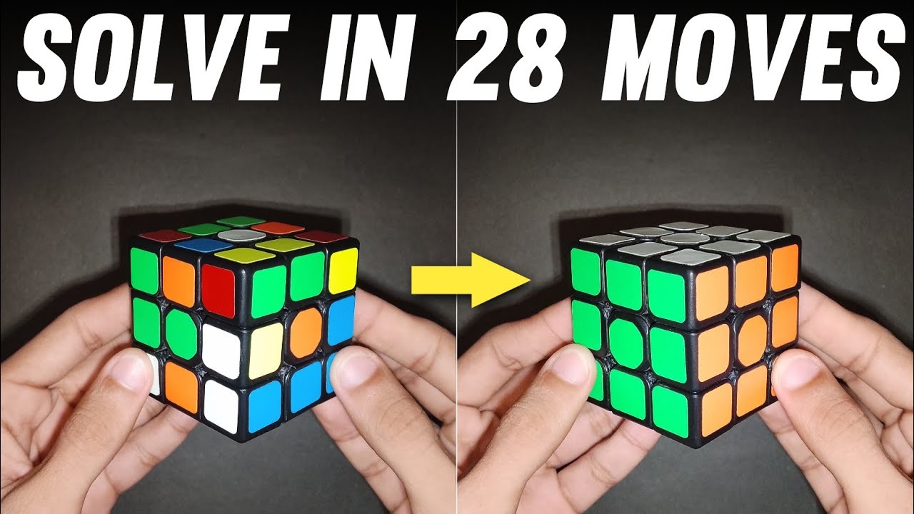 How To Solve a Rubik's Cube in 28 Moves 😱 S_Cuber - YouTube