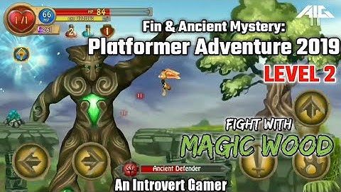 Fin & Ancient Mystery: Platformer Adventure 2019 | Level 2 | Magic Wood | Android Game Play | AIG.