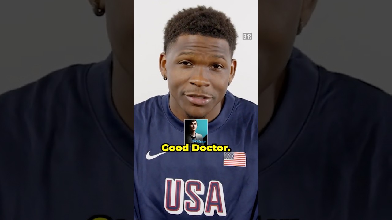 What TV shows is Anthony Edwards watching? 📺🍿