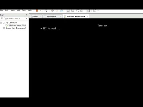 EFI Network Time out issue in Vmware