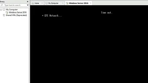 EFI Network Time out issue in Vmware